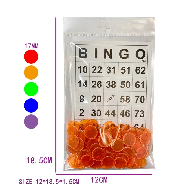 Детские развивающие пластиковые предметы диаметром 17 мм от производителя, магнитные карты для бинго и набор микросхем для игр
