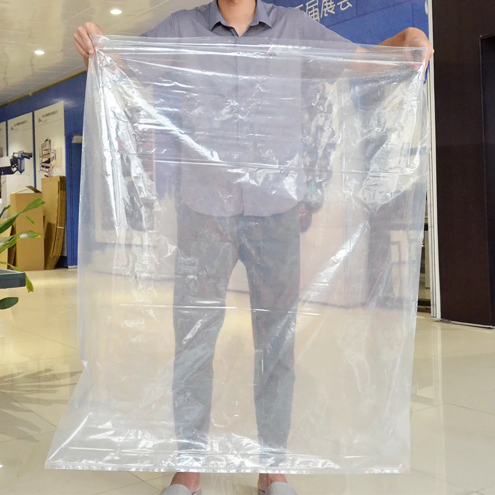 Manufacture Large Size Pe Packing Heavy Duty Poly Bags 30 Micron Plain  Plastic Bags