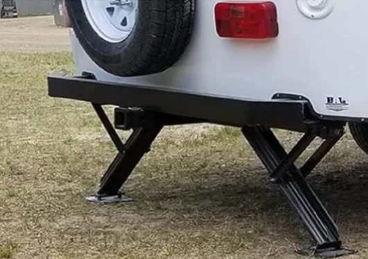 RV Power Stabilizer Jack System 1800lbs Payload 120W Electric Power Trailer Jack Support Leg 26" Height Adjustment