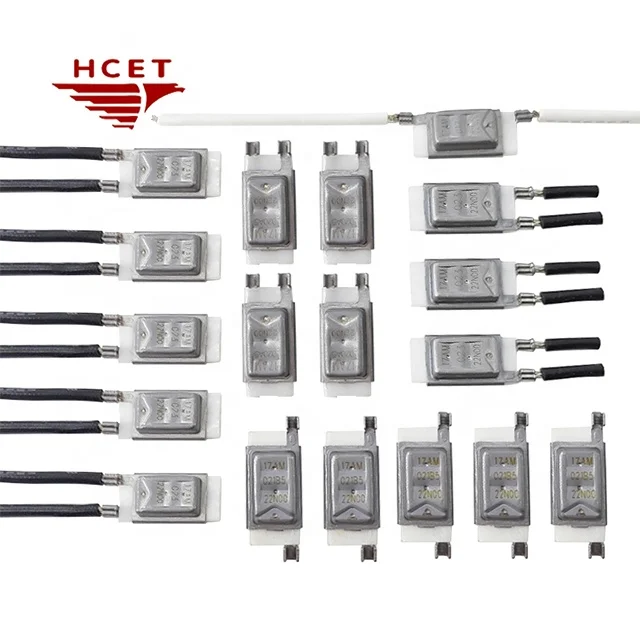 HCET 17AM Electric Power Source Thermal Protector 120C Thermal Cutoff Bimetal Temperature Control Switch for Cars Households