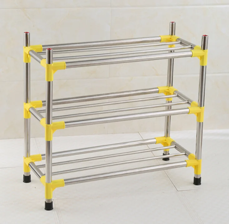 Многофункциональная комбинированная стойка для обуви из нержавеющей стали оптом