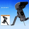 Black-rearview mirror wireless charging phone holder with cover