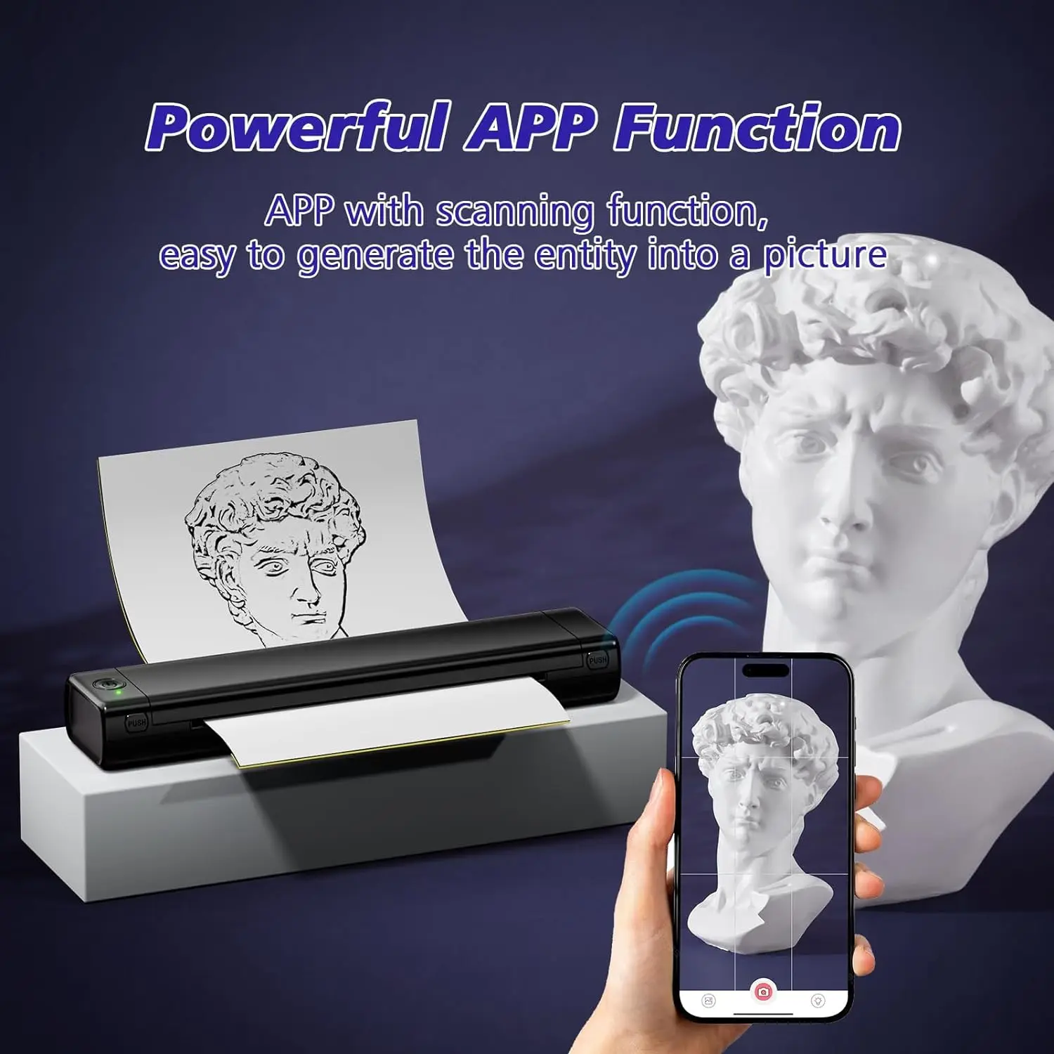 Phomemo M08Fポータブルワイヤレスタトゥーステンシルプリンター