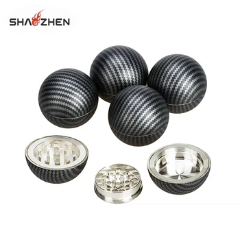 Hot Selling Creative New Design Zinc Alloy Portable 53mm 3 Layers Poke Ball Tobacco Grinder for Coffee Beans and Spices
