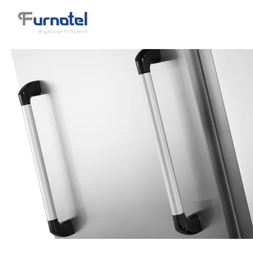 Double Temperature Hot and Cold Mobile Food Warmer Holding Cabinet Food Trolley for School and Hospital
