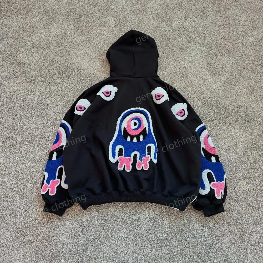 Oversize Hoodie with Embroidery Patch main image 1