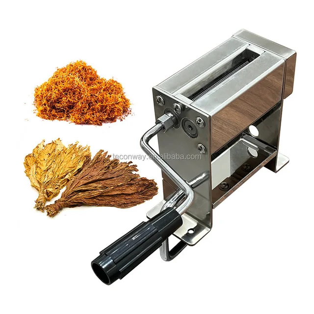 Factory Supply SS410 Hand Rotate Exquisite Appearance Family Use Cutting Knife for Tobacco Leaf