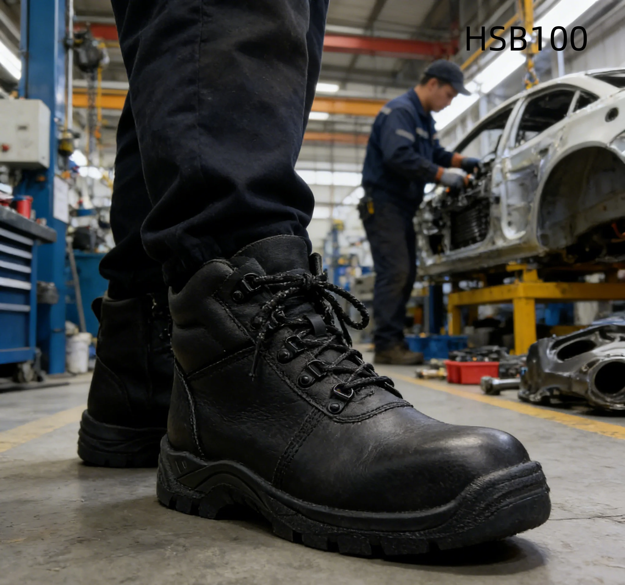 HY, Stivali di sicurezza S3 standard per l’industria petrolifera, con suola resistente ad acidi e alcali, ideali per il lavoro ferroviario, scarpe da lavoro impermeabili di ottimo rapporto qualità-prezzo, modello HSB100