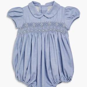 Keli Bear Autumn Winter Girls' Blue Romper Fashionable Style with 100% Organic Cotton Soft Comfortable for 0-3 Months 2-Year-Old