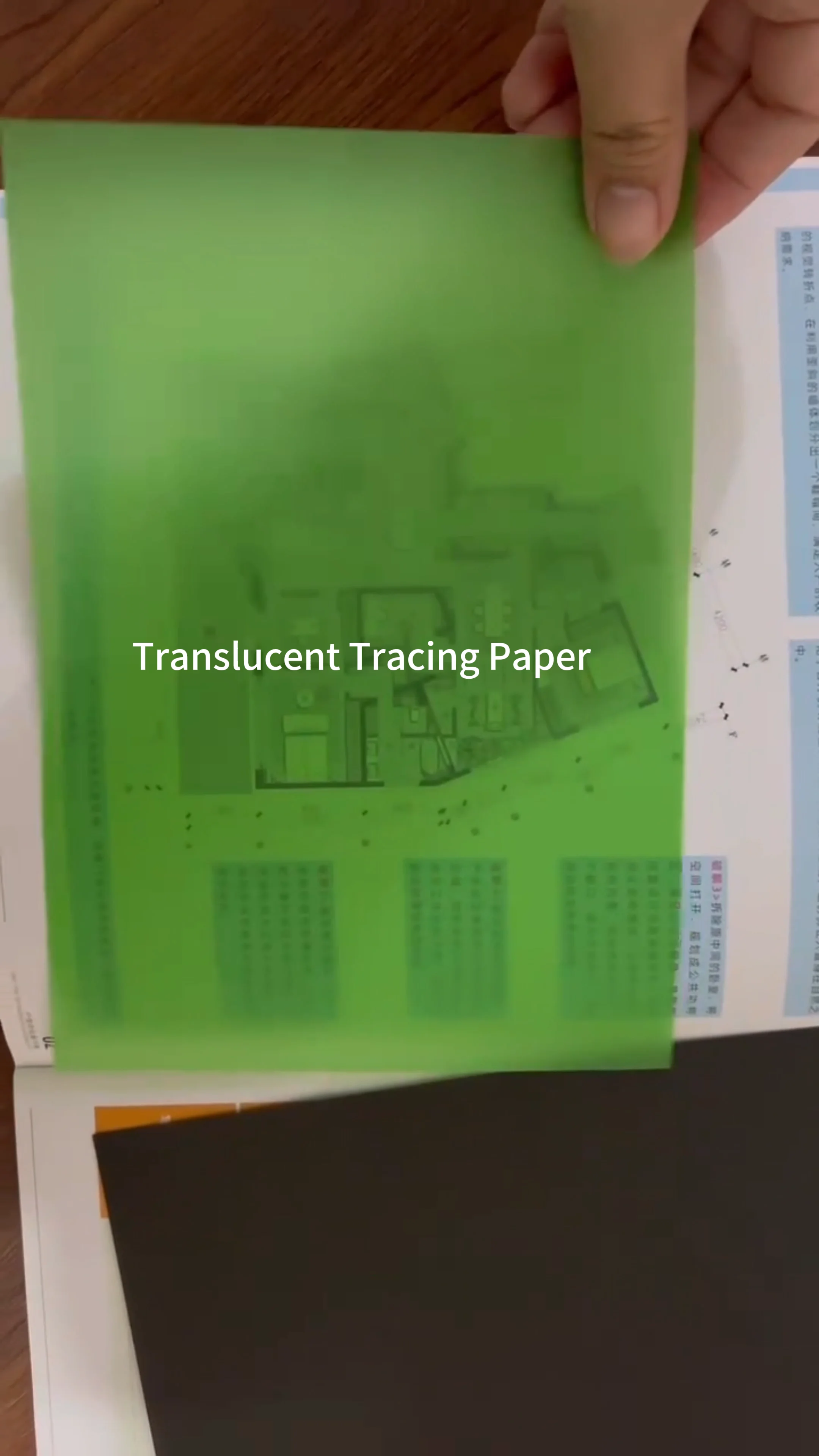 Factory Customization Low Opacity Tracing Paper Made From Wood Sulfite Pulp For Architects And