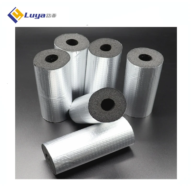 Fireproof NBR Rubber Foam Insulation Noise Reduction Rubber Foam Roll Sheet Board with Aluminium Foil