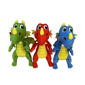 New Year Chinese Zodiac Dragon Pillow Cute Plush Toy with PP Cotton Filling Customizable New Year Ornament