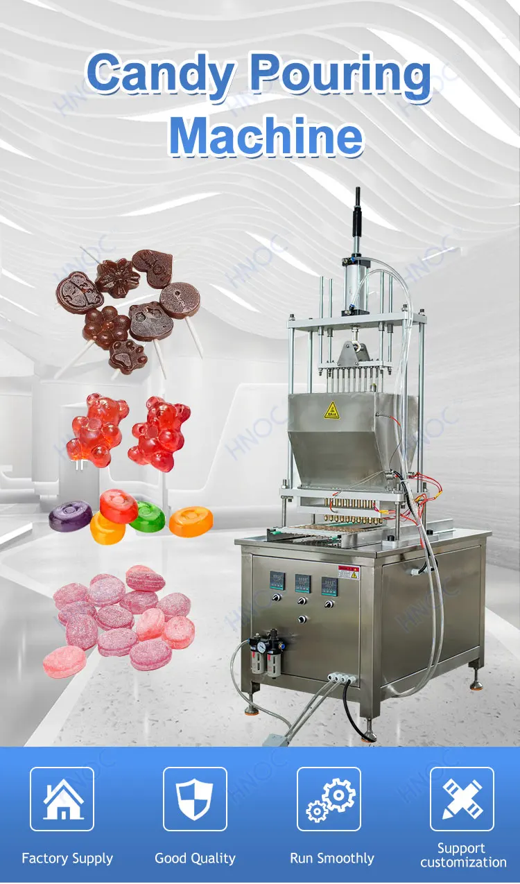 Small Automatic Jelly Candy Making Sweet Hard Lollipop Gummy Bear