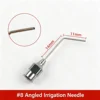 Aguja de irrigación curva de 8 pulgadas