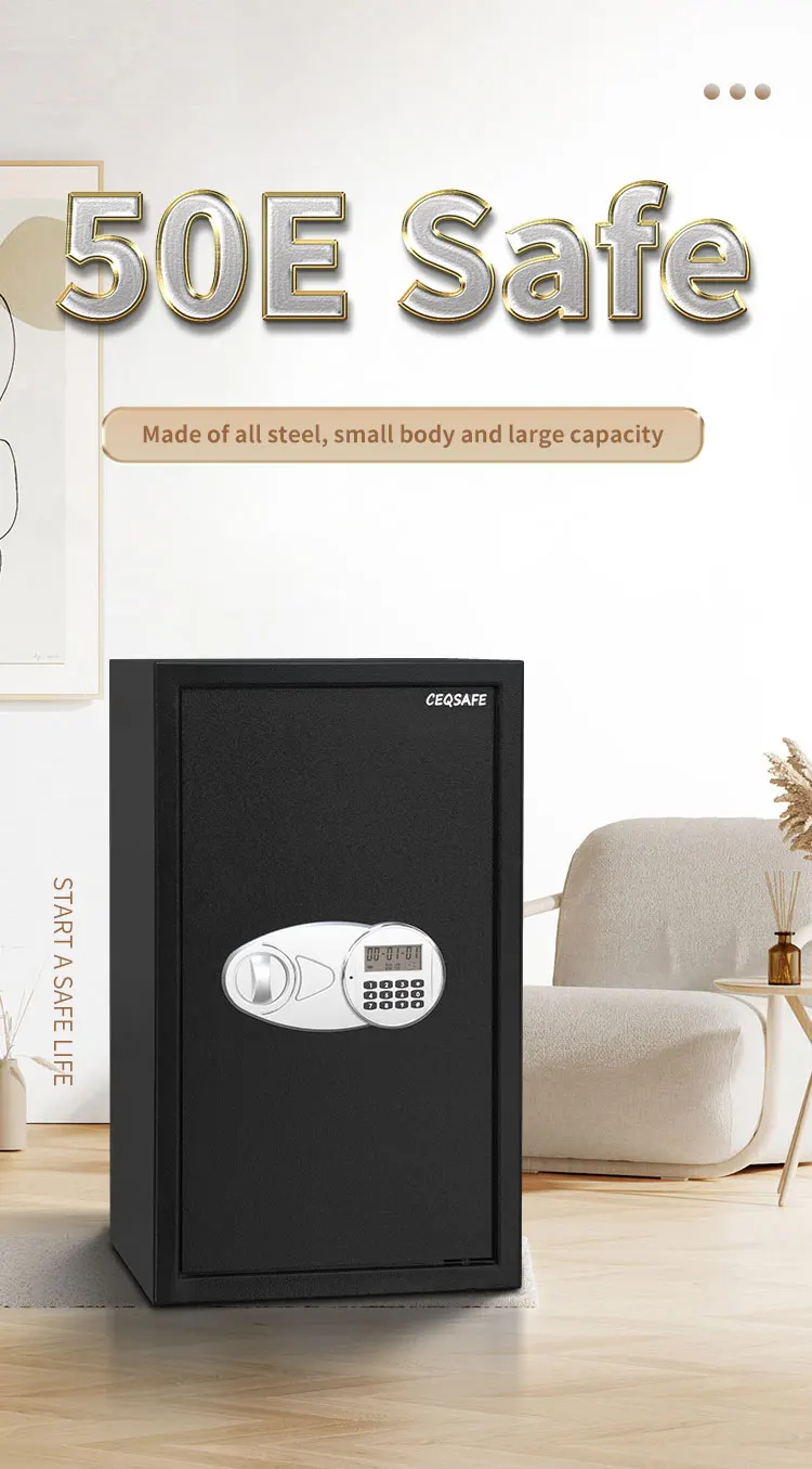 CEQSAFE CEQ Hotel Safety Deposit Mini Box With Electrical Password Key Locks Safe Box factory