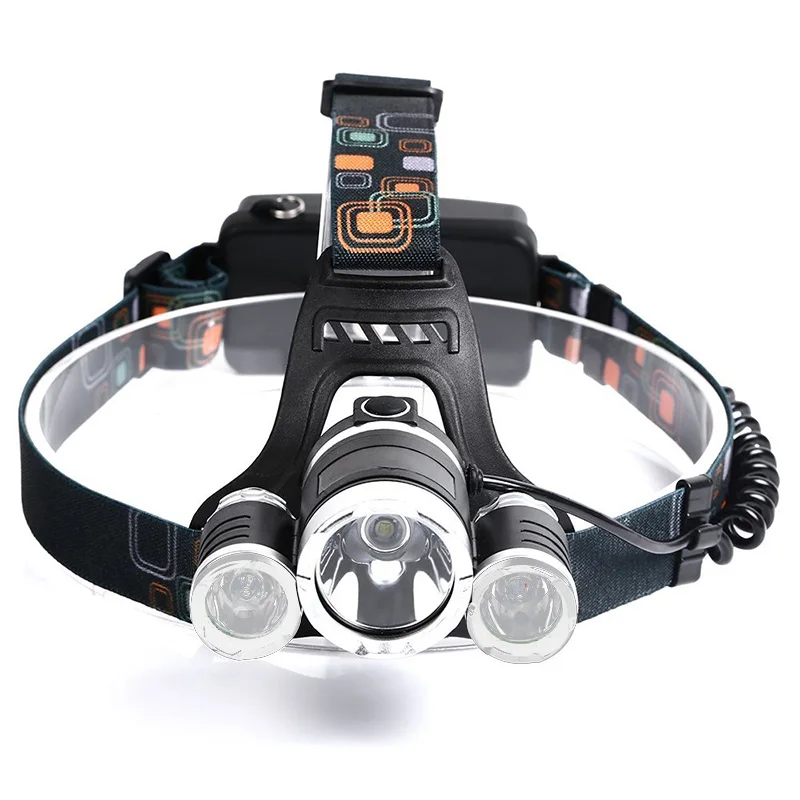 Brightest Led Headlamp XML T6 18650 Head Lights Torch High Power Zoom Rechargeable Battery Camping Black Head Lamps