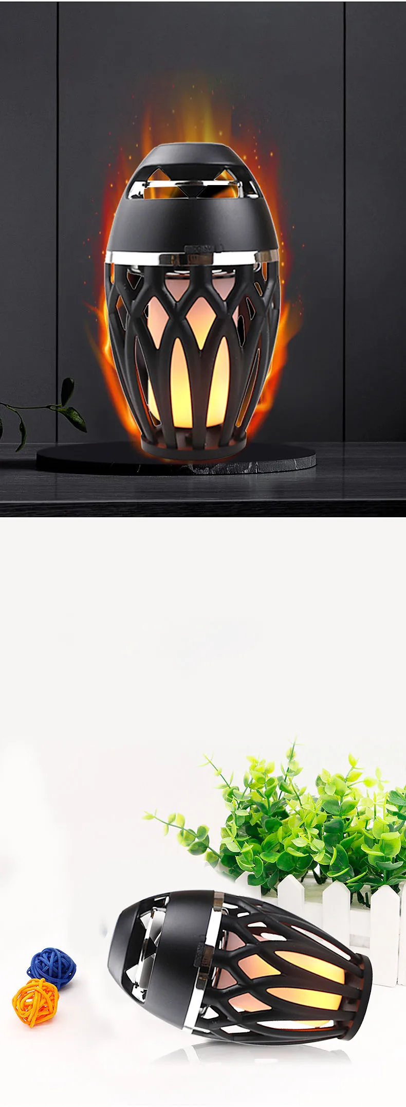 Oem/odm Portable Yard Flame Atmosphere Bluetooth Speaker Design Dynamic ...