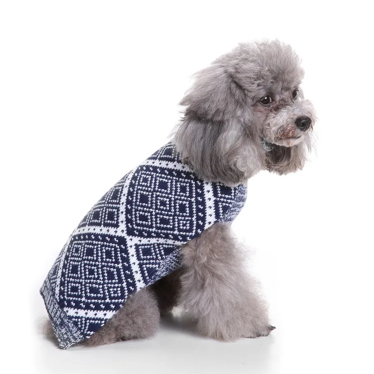 argyle dog sweater