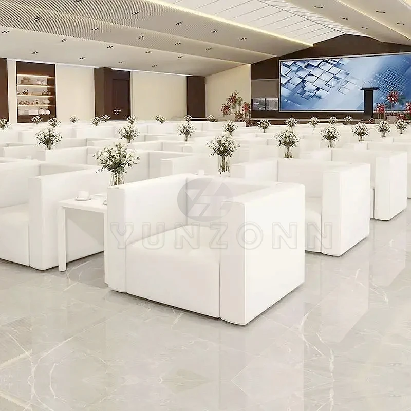 Modern Single-Seater Leather Lounge Sofa with Compact Size (820*750*760mm) Durable PU Leather for Hotel Reception