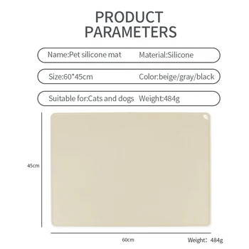 ODM OEM  different option silicone pet feeding training mat waterproof pet toilet mat for dog food pet bowl mat