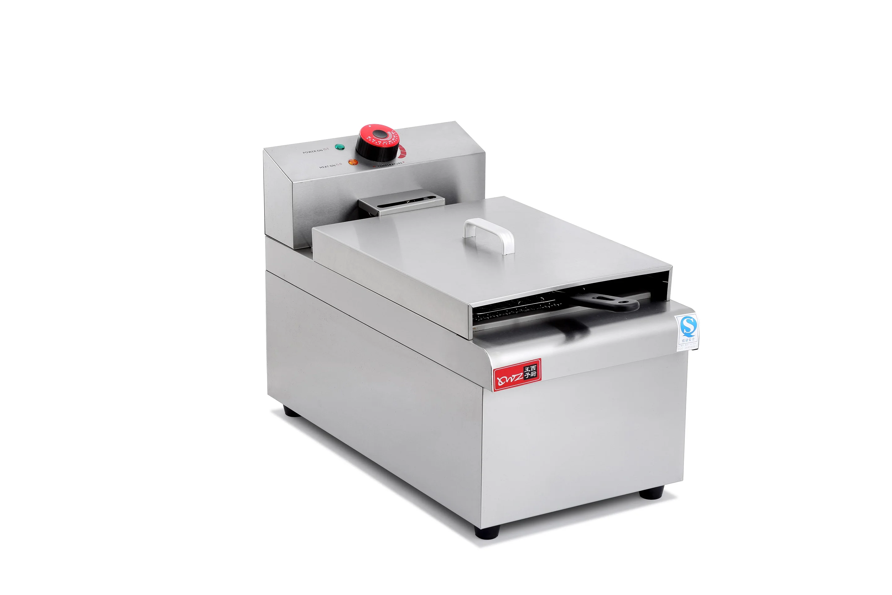 Timing Temperature Control Electromagnetic Deep Fryer Household Silver Electric Fryer with Deep Fry Food Function