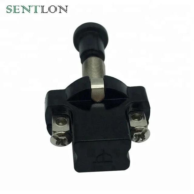 Factory price SPST 2Pins Universal Car Push Pull Switch with 2 screw terminals ASW-05