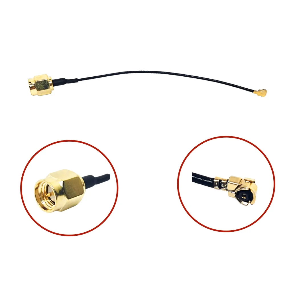 15cm RF SMA Male Plug to UFL U.FL for 1.13 1.13mm 1.37 Coaxial Cable Assembly RF Pigtail Extension Jumper for GSM Antenna