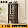 11 high-end solid wood low wine cabinet-walnut