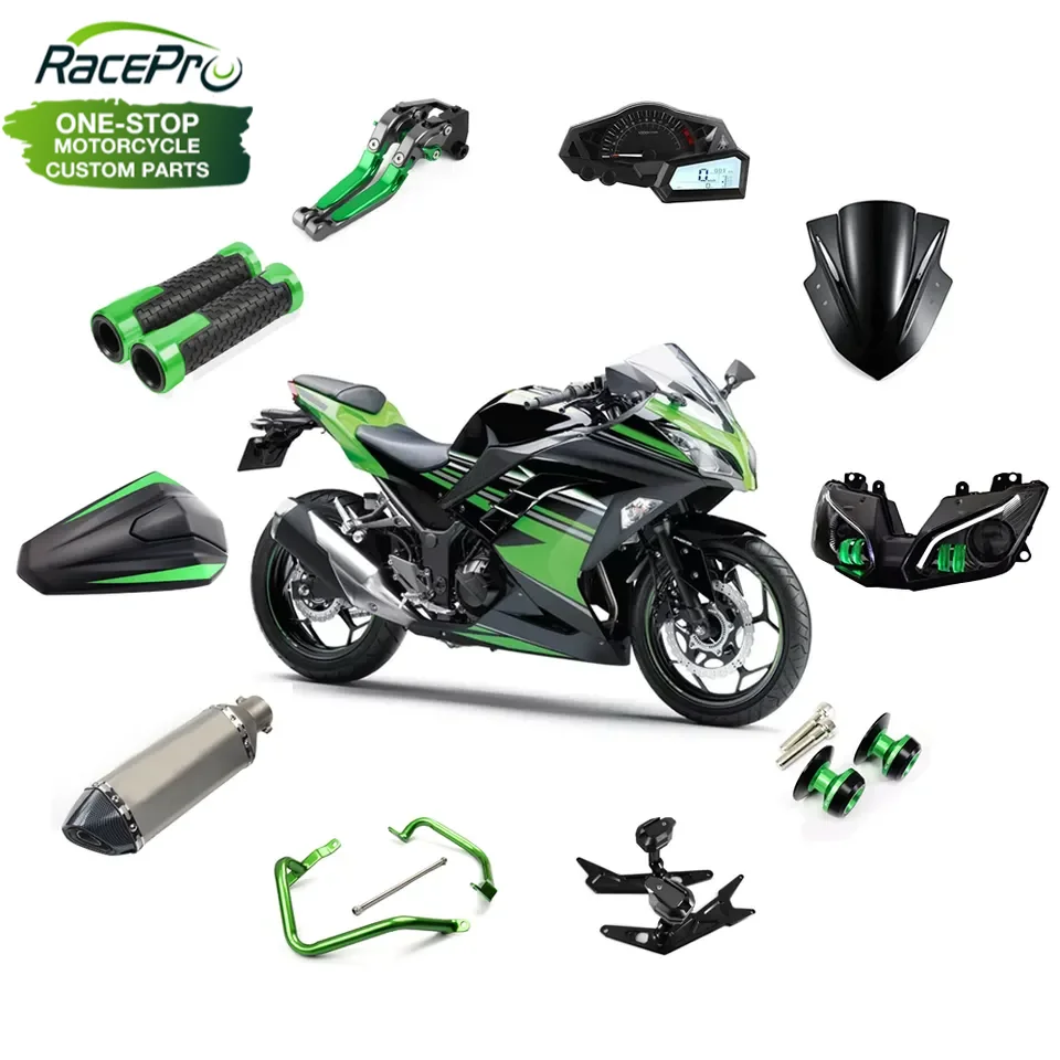 Source Racepro Vehicle Motorcycle Parts Aftermarket 100% Brand Street Bike motorbike accessories for Kawasaki Ninja 300 on m.alibaba.com