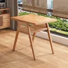 Natural wood single table