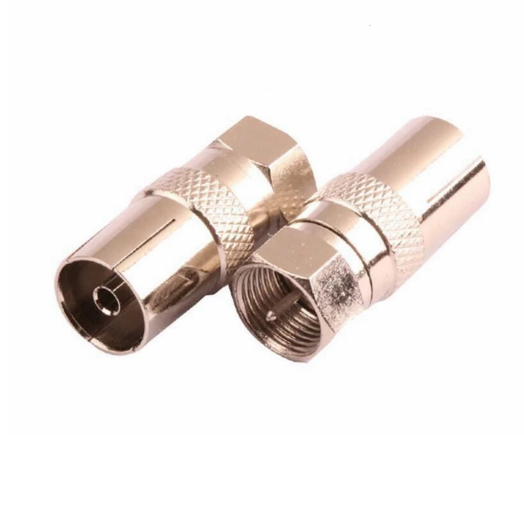 Adattatore Coassiale Adattatore Connettore Coassiale Maschio A Femmina F - Per Antenna TV/Satellitare, Argento! Accordatore Antenna Cb - Foto 11