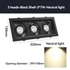 Tête MR16-7W-3 - Noir - 4000K