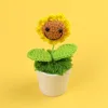 Mini version-SUNFLOWER potted plants (white pots)