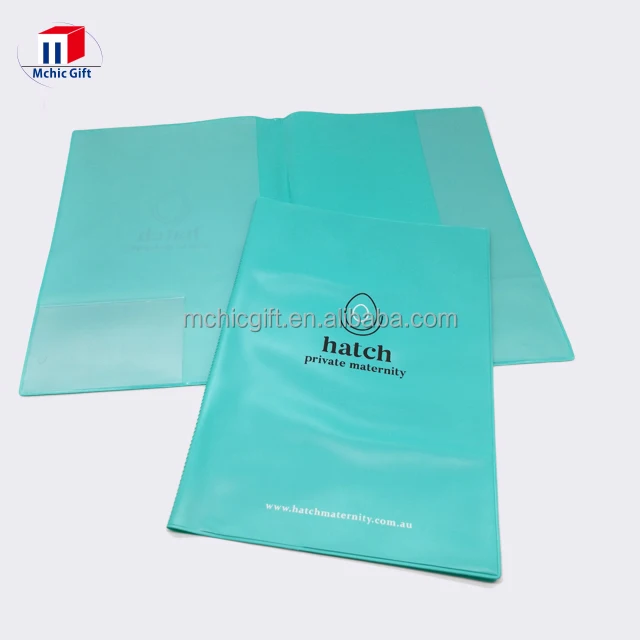 Customized Blue Plastic Document Folders - Mchic M3646