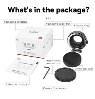 VILTROX Lens Mount Adapter Ring EF-EOS M Can-on M50 M3 M100 M6  Micro Single Camera Adapter Ring to EF SLR Lens AF Adapter Ring product image