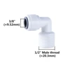 Rosca macho de 3/8" (9.52mm) a 1/2"