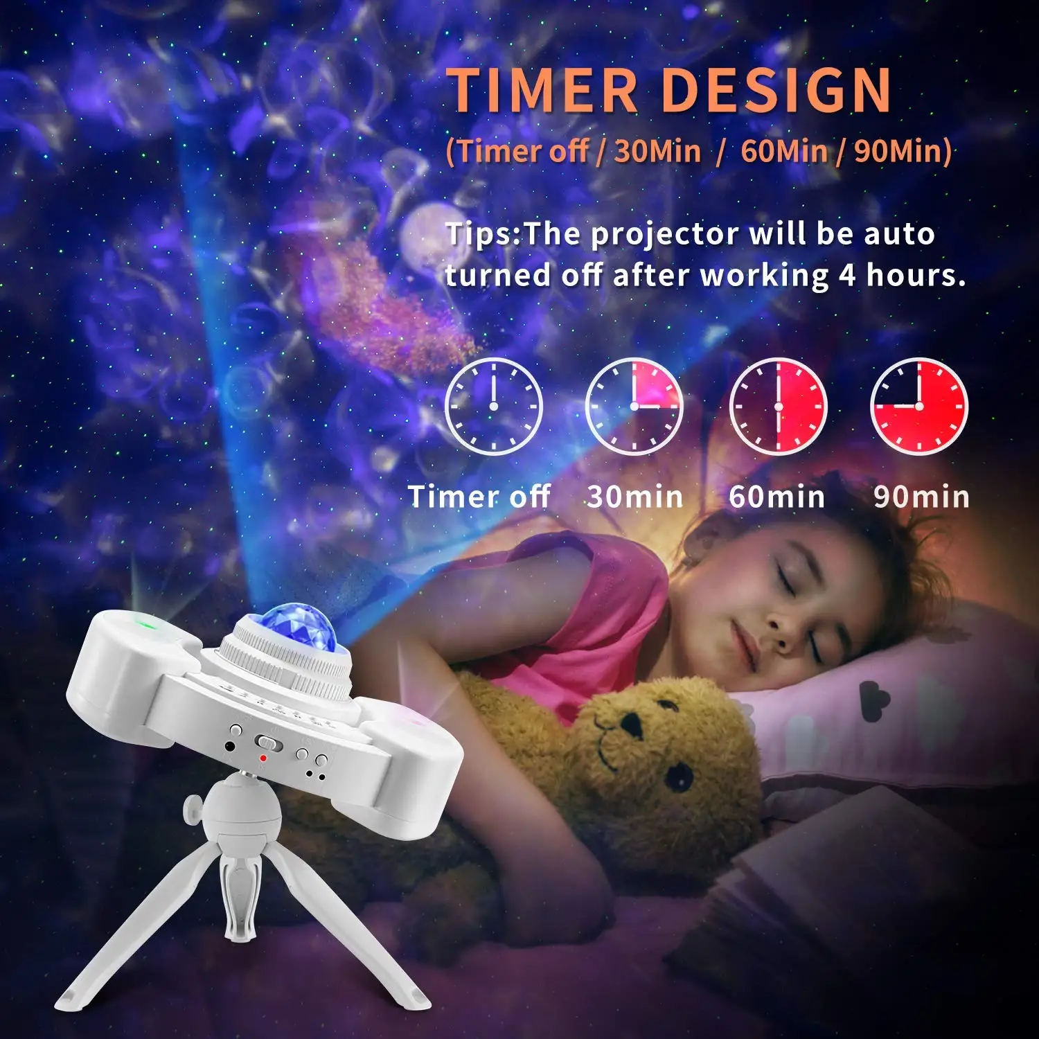 Planetarium Projector Realistic Star Light Projector with  Portable Tripod