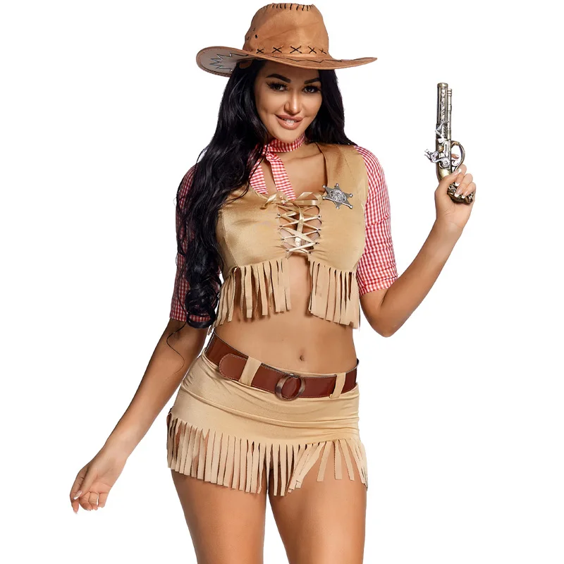 Cowboy fancy dress womens best sale