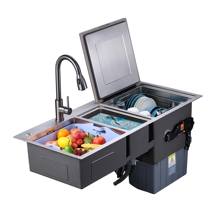 Dishwasher Sink Integrated 6 Sets Of Fully Automatic Kitchen Appliance