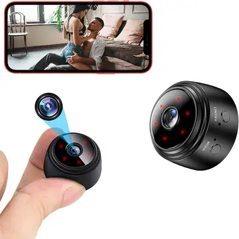Mini WiFi Spy Camera HD 1080P Home Security Surveillence Cameras Wireless Hidden Small Covert Nanny Cam Indoor Video Recorder