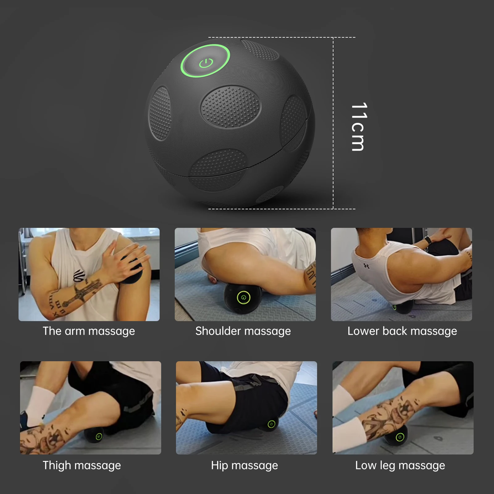 Electric Vibrating Massage Ball Rechargeable, Portable for Pain Relief &  Relaxation
