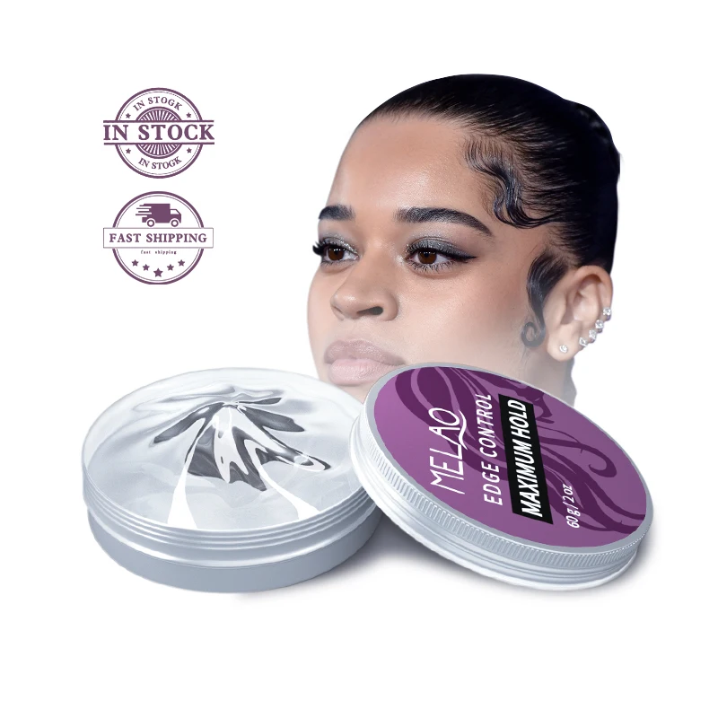 MELAO Super hard private label manufacturers free sample custom edge control for natural hair styling wax