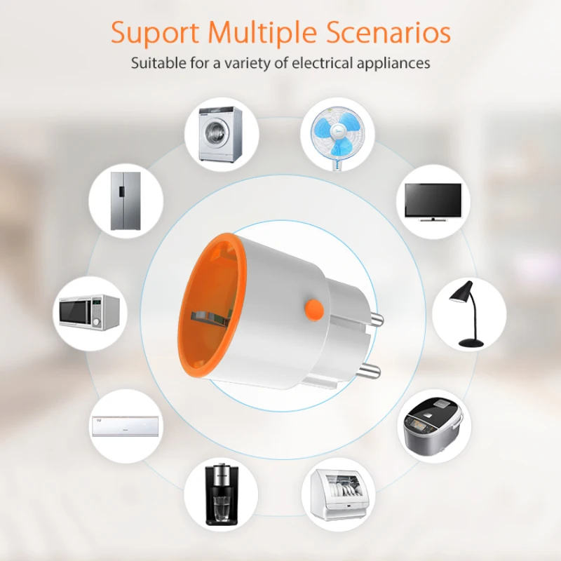 Zemismart 16A EU Smart Socket Zigbee Smart Plug Work with Alexa Google Home Voice Control 16A Outlet
