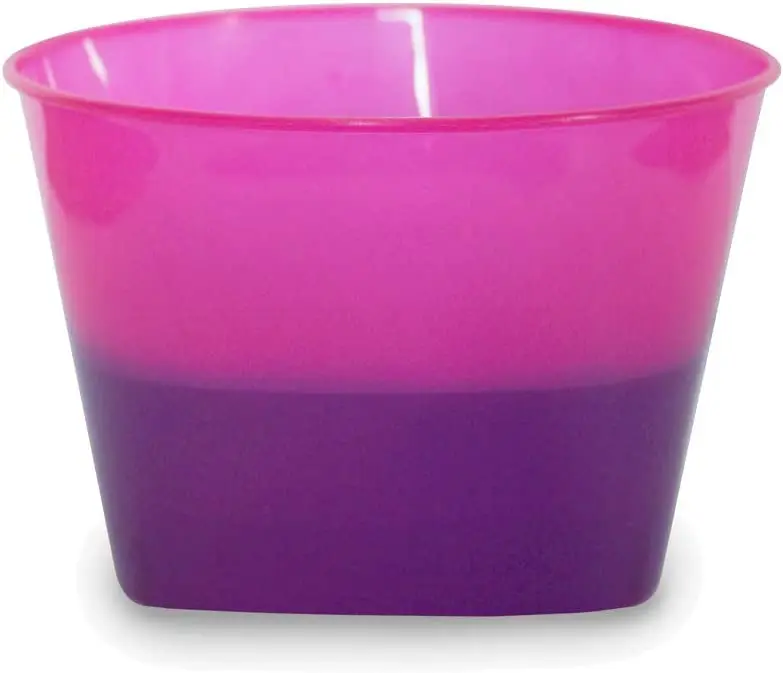 Fancy Custom Color Changing Food Graded Disposable Frozen Yogurt Ice Cream Cup Bowl