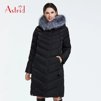 Good quality women padded jacket with real fox fur collar warm waterproof ladies winter long jacket winter coats