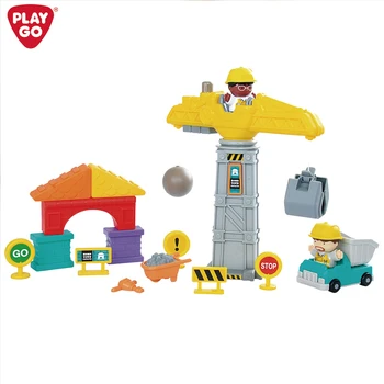 Playgo Urban Construction Team CRANE and CONSTRUCTION Pretend Play & Preschool Product