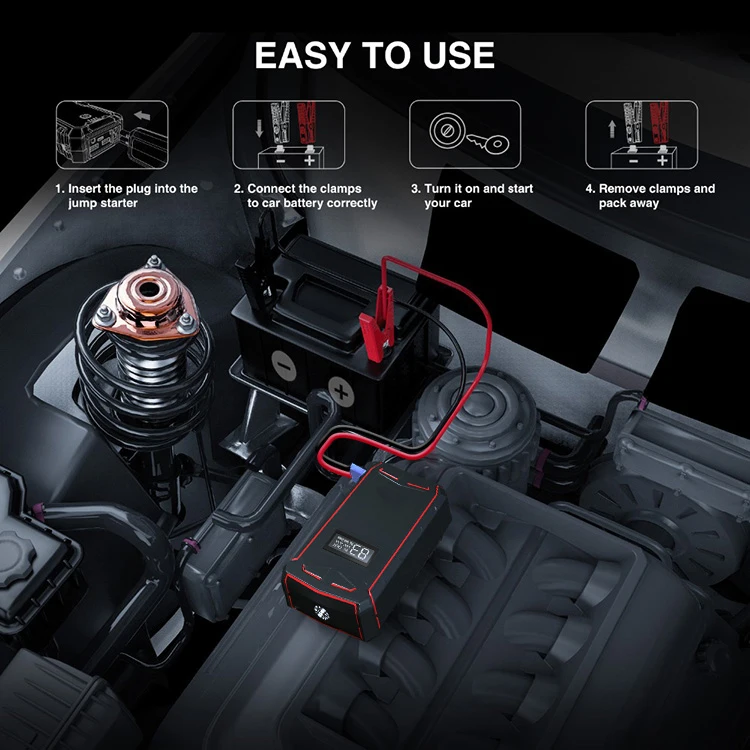 Portable Charger Starting Device - Emergency Tool for Cars