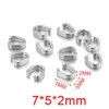 U-shaped small size - Silver color [single 0.26g]