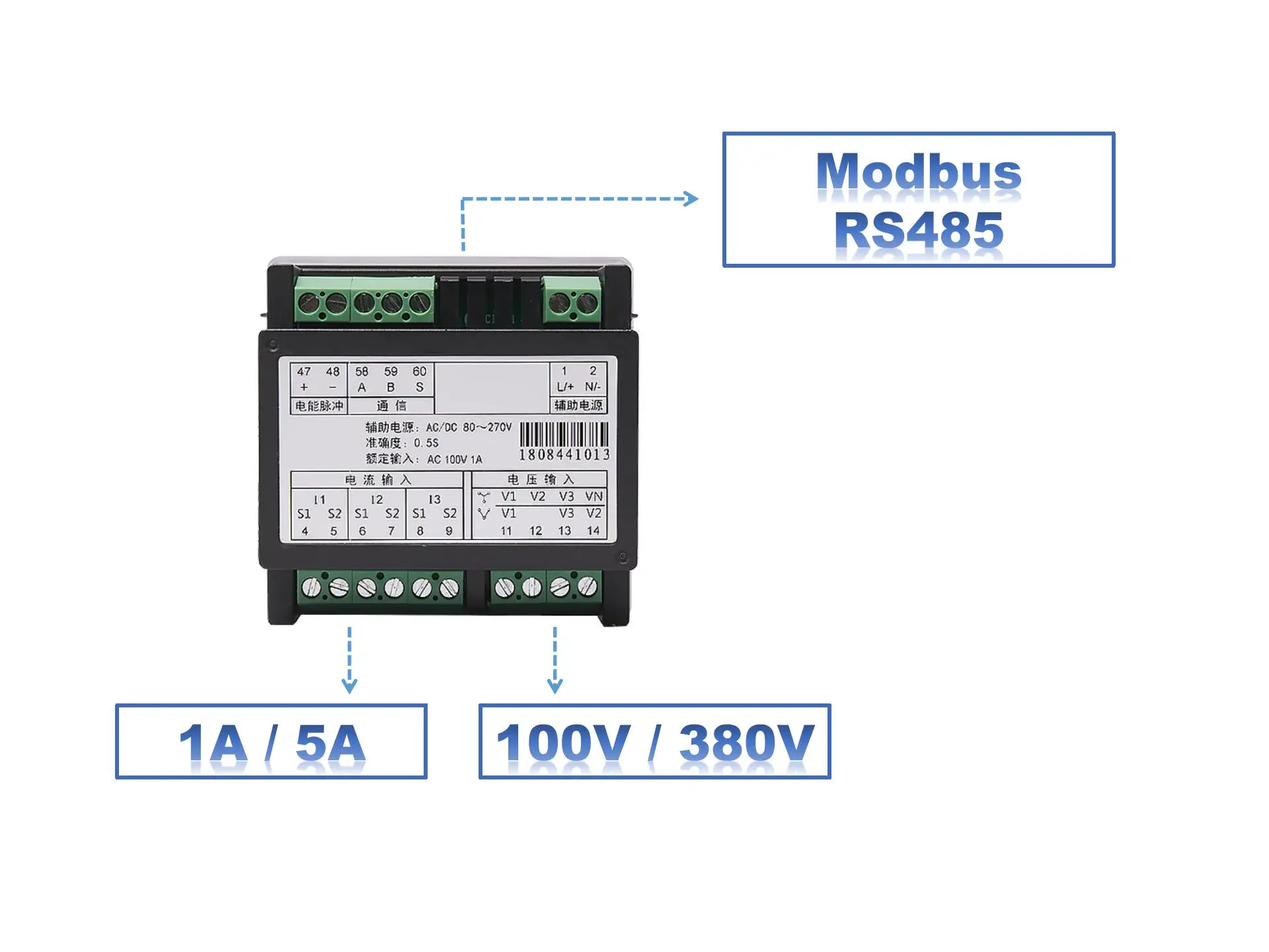 LNF31 230v single phase ampere current measuring power meter