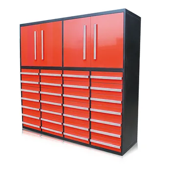 Heavy Duty 24-Drawer Workshop Tool Cabinet with Powder Coating Steel Storage Unit for Tools Customizable OEM Support